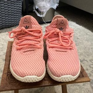 Pink/Coral Adidas Hu Sneaker Mens 4.5
